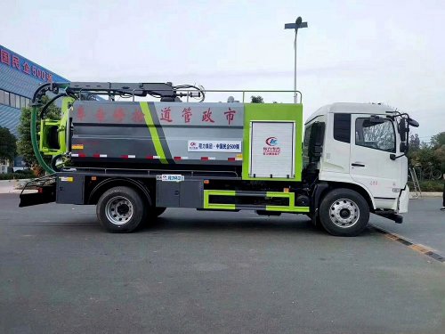 國(guó)六水4方/污10方東風天錦 清洗吸污車(chē)