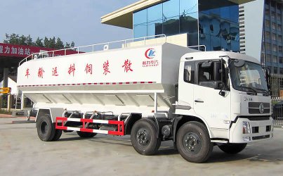 東風天錦小(xiǎo)三軸30立方飼料車(chē)