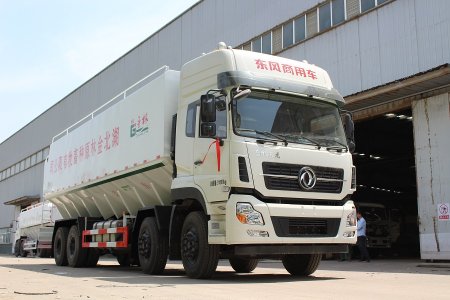 東風天龍前四後八40立方散裝(zhuāng)飼料車(chē)